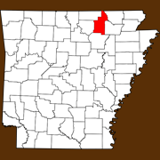 Sharp County - Statewide Map