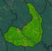 Watershed Land Use Map - Lower Ouachita-Smackover
