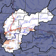 Watershed-Level Map - Frog-Mulberry